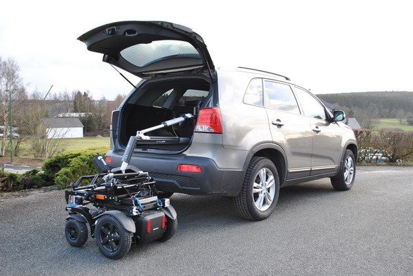 Grue de chargement pour une Kia Sorento