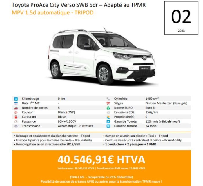 Toyota ProAce City verso 02 - Adaptation TPMR