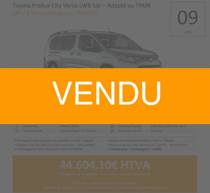 Toyota 09 - Vendu