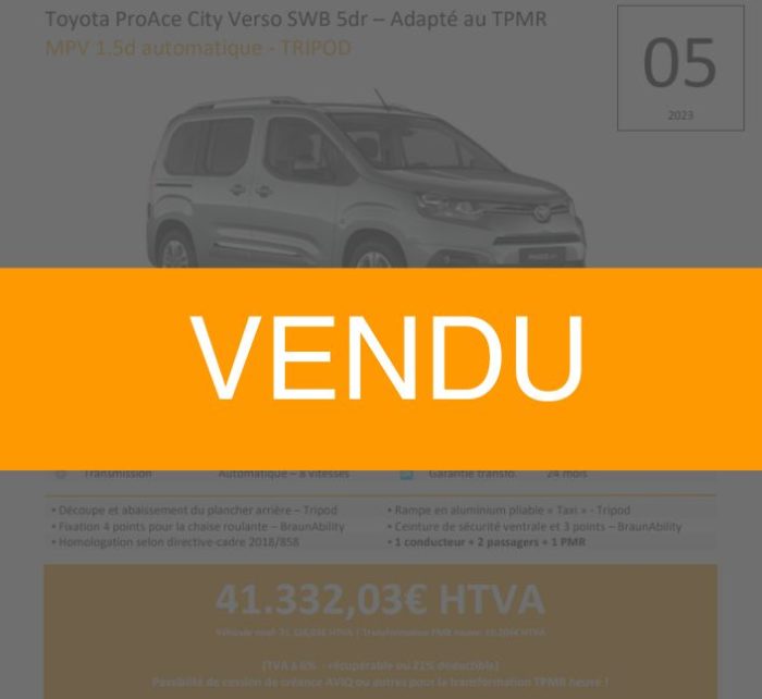 ProAce Verso - Vendu