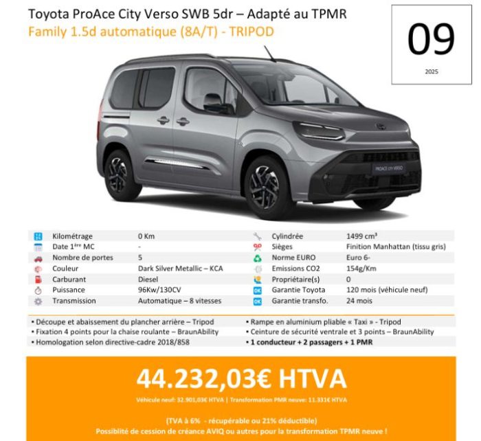 Toyota Proace City 09/2025