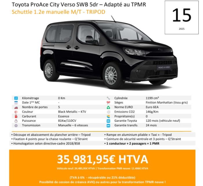 Toyota Proace City 15/2025