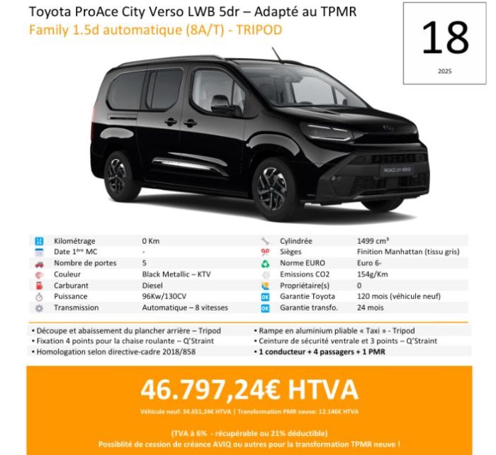 Toyota Proace City 18/2025