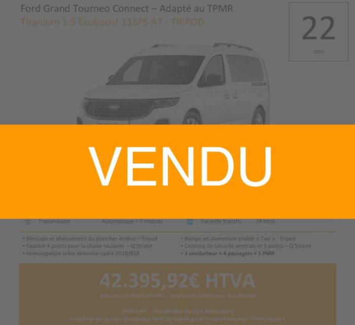 Ford Grand Tourneo - 22/2025 - Vendu