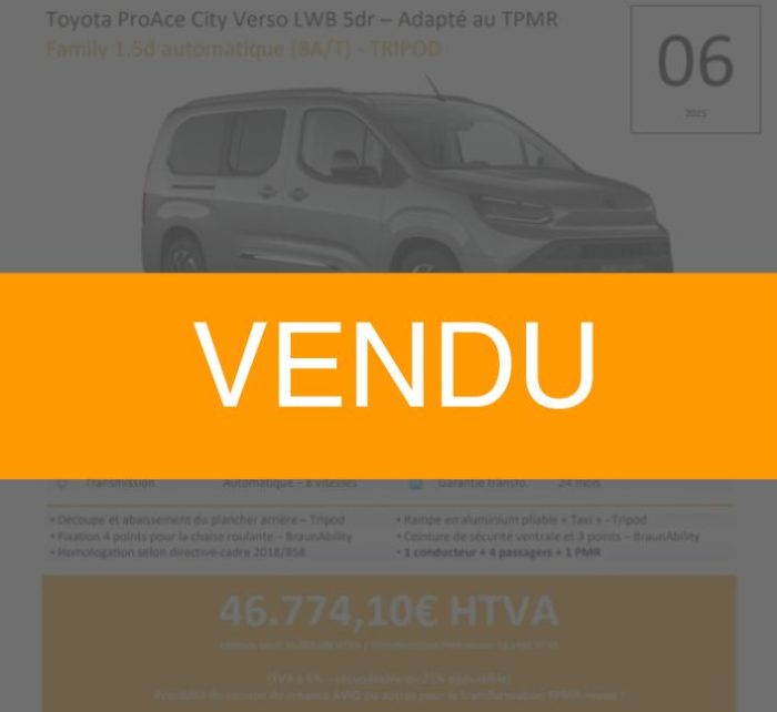 Toyota ProAce 06 - Vendu